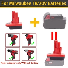 1X Adapter For Milwaukee 18V 20V Li-Ion Battery To For Milwaukee 12V Drill Tools
