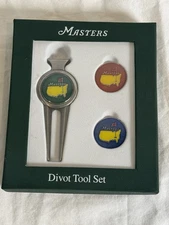 2015 MASTERS Augusta National Golf Divot Tool Set 3-Piece 2 Ball Markers NOS