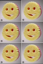 Lot 6 Scrub Mommy Dual-Sided Scrub Pink Scrubber Scrubbing Sponge by Scrub Daddy