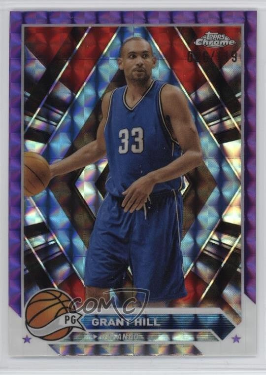 2023-24 Topps Chrome Purple Geometric Refractor 26/119 Grant Hill #111 HOF 12l9