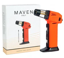 Maven Volt Orange Premium Handheld Single Jet Flame Torch Lighter