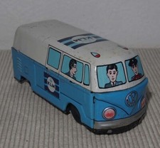VW Bulli wykonany z blachy z napędem tarciowym reklama KLM Airlines VW781 Made in Japan