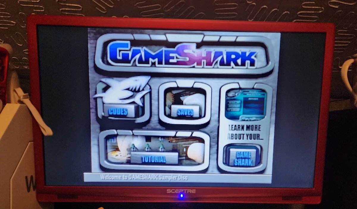 GameShark Sampler for PLAYSTATION 2 PS1 PS2 game busting