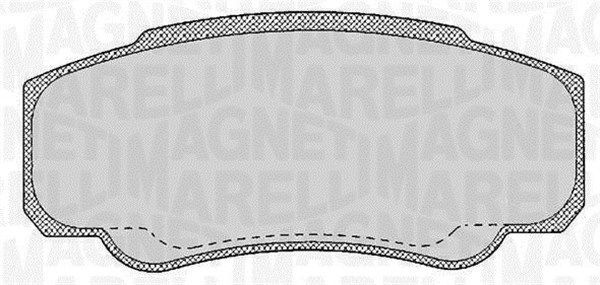 MAGNETI MARELLI Kit pastiglie freno, Freno a disco  363916060188