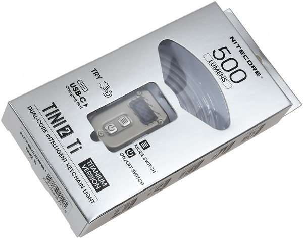 Nitecore Tini 2 Titanium Led-SchlüSselanhäNger-Taschenlampe, Titan, 500 Lumen-image