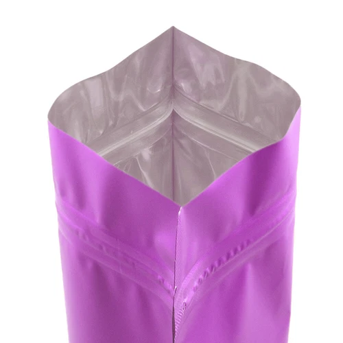 Purple Foil Bags Food Safe Mylar Baggies Smell Proof Stand Up Bag With Window - Picture 9 of 19
