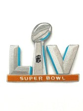 SUPER BOWL 55 LV Patch Embroidered Iron On Free Shipping