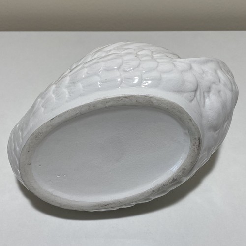 Vintage Swan Figurine White Planter Trinket Dish Home Decor Ornament Bird Vase - Picture 14 of 14