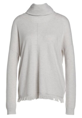 Hochwertiger REPEAT easy knit PULLOVER beige GR. 36 Schalkragen KASCHMIR & WOLLE
