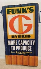 1961 Funk's Hybrids Pocket Notebook Frank S. Garwood & Sons Stonington IL 
