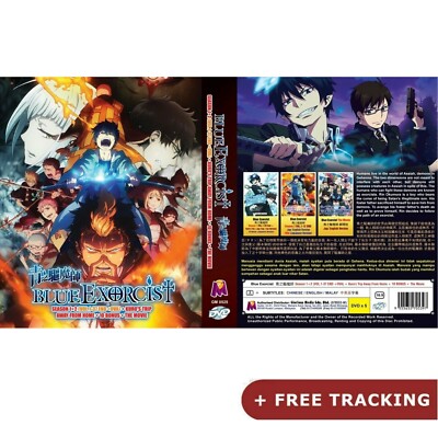 Ao No Blue Exorcist (Chapter 1 - 37 End + OVA + Movie + Bonus) DVD English Audio