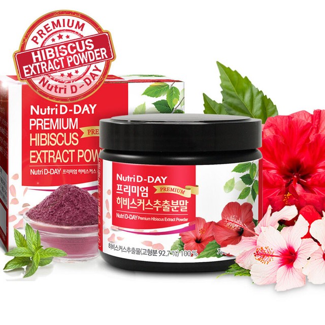 100 Puer Hibiscus Flower Powder Roselle Tea Health Weight Loss Food