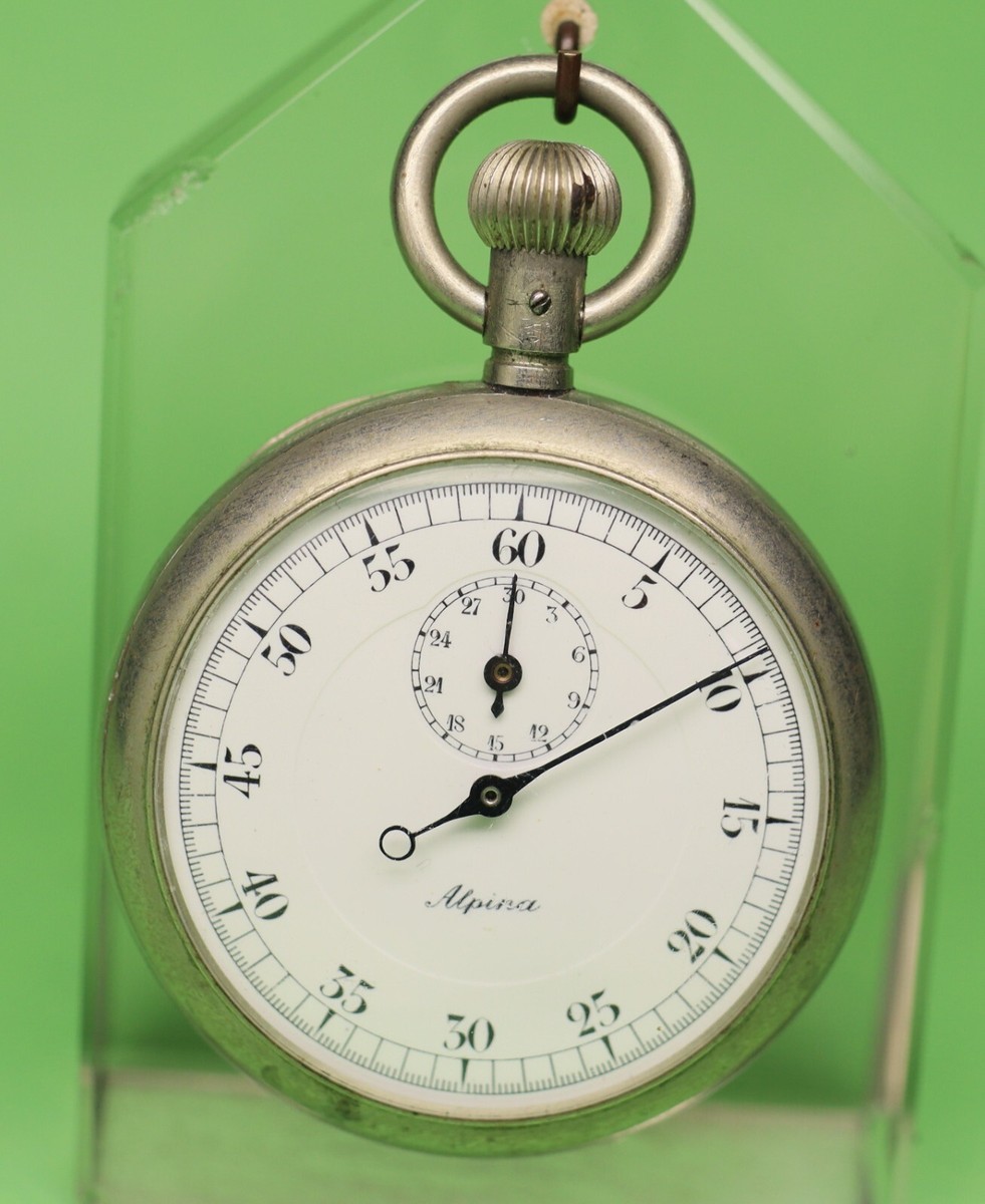 Junghans Alpina Stoppuhr Zur Reparatur Defekt Alpina 30 Minuten