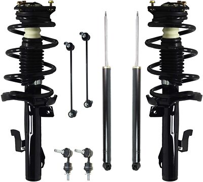 Front Struts + Rear Shock Absorbers + Sway Bars for 2004-2009 Mazda 5 Mazda 3
