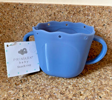 Primark Niebieski silikonowy kubek na przekąski dla niemowląt - Jeden rozmiar - Baby Shower Prezent Pomysł Baby Boy