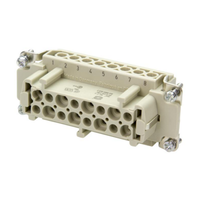 Harting Steckverbinder Einsatz Han 16E-BU-S 09330162701 Connector Insert