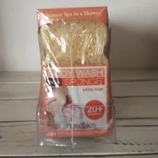 Spongeables 6 pack White Rose Body Wash in a Sponge 120+ Washes Lot Of 6! Travel