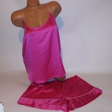 Victoria Secret Camisole Set Top Bottom XL Pink Polka Dots Shorts Sleeveless