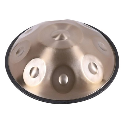 18 Zoll Handpan 9 Töne Handpan C Key Tankdrum Handtrommel mit Tasche Gold