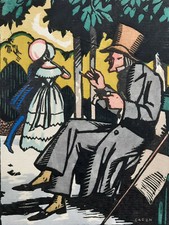 CAPON Leon Ullmann GRAVURE POCHOIR XX°