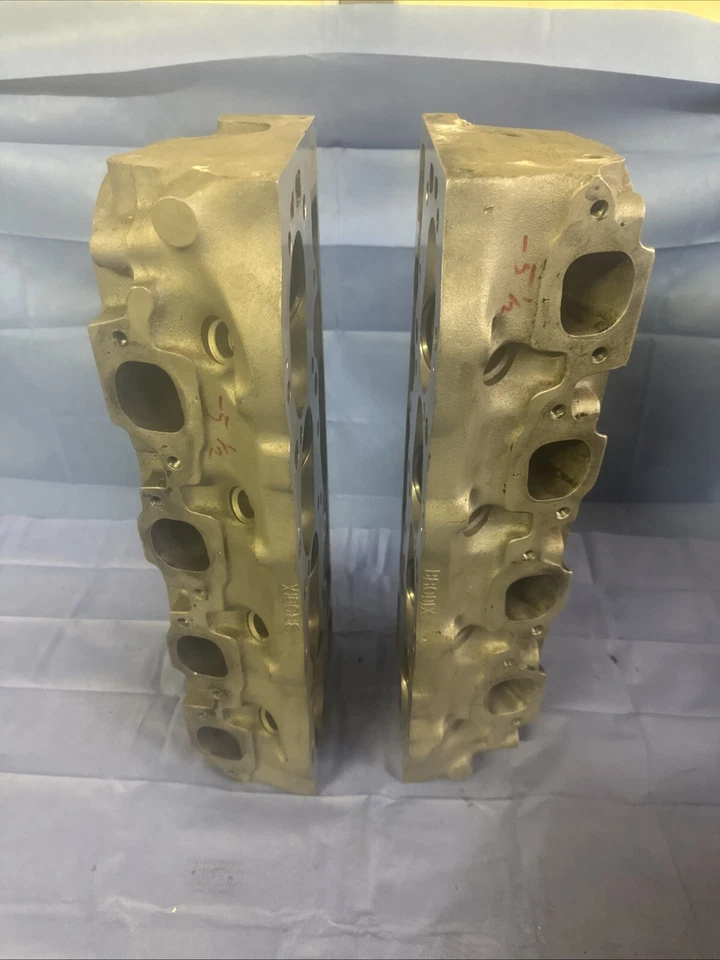 Used Brodix Big Brodie Big Block Chevy Spyder Prep Ported Cylinder Head Set - Image 2 of 4