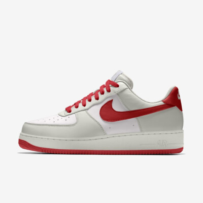 Nike Air Force 1 Shoes Mens Size 10.5 Low By You Sneakers DZ3637-900 Classic Nike Air Force 1 Low By You Nike ID Blue White Canvas Men main image 4
