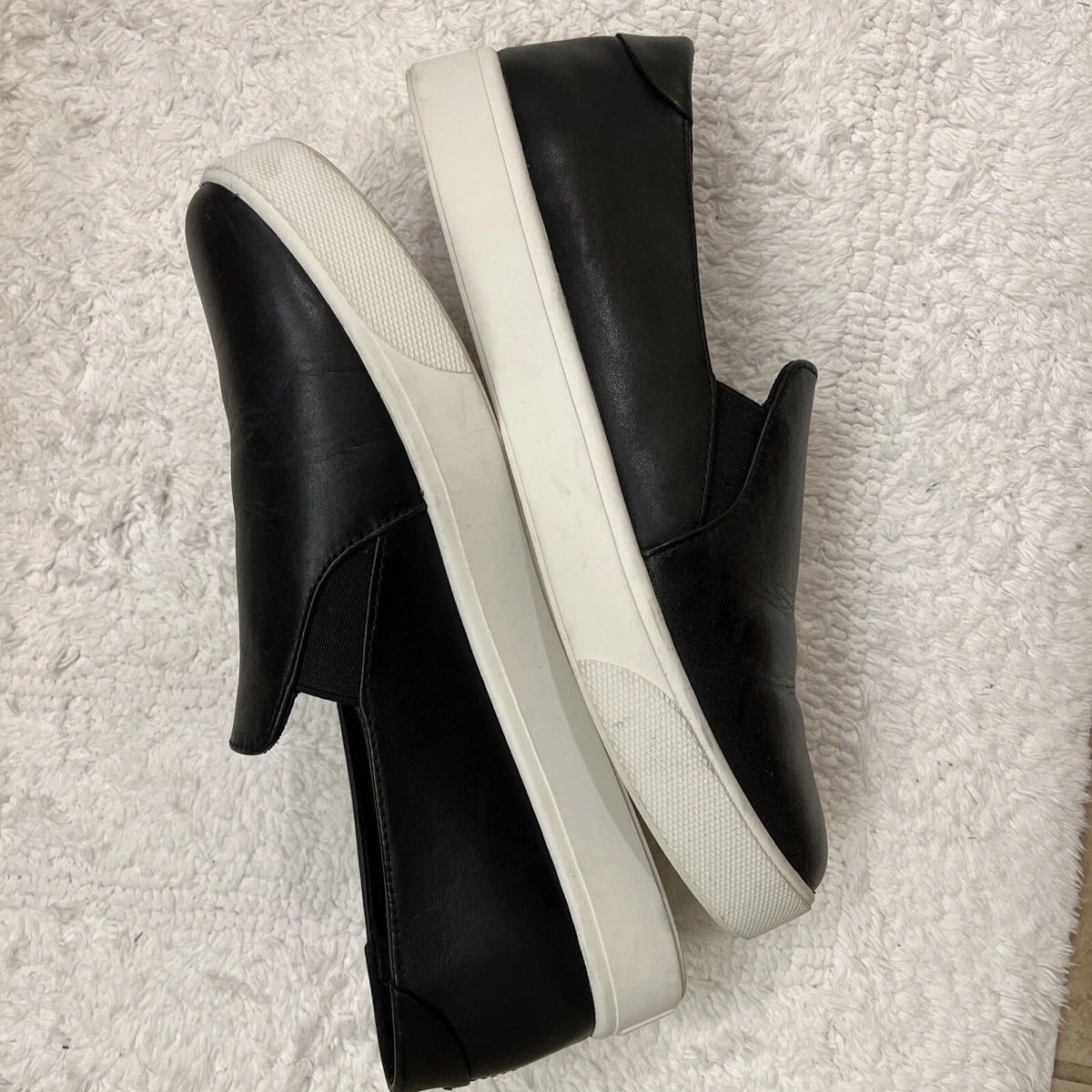 Womens Cole Haan GrandPro Spectator Slip On Black Leather Size