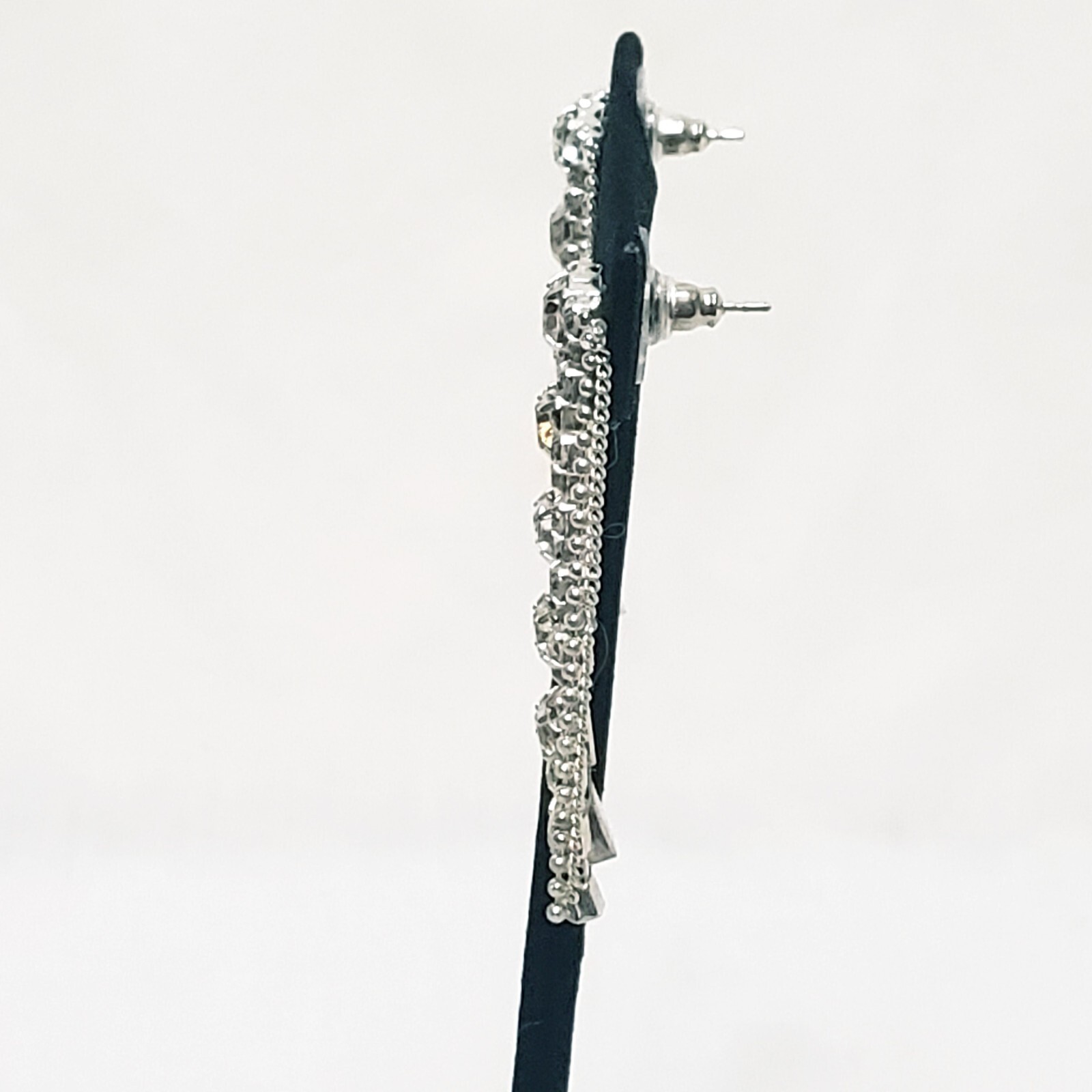 Rhinestone Dangle Drop Multi Strands Earrings  1 … - image 7