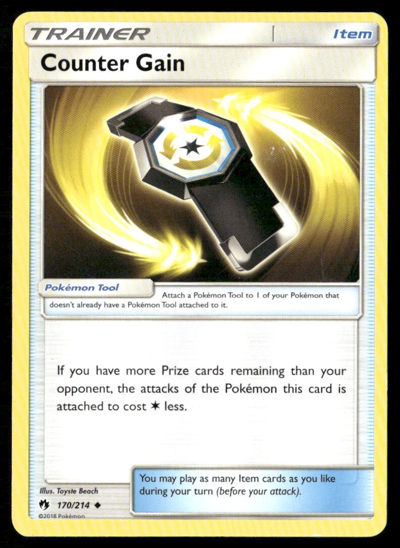 2018 Lost Thunder Set Pokemon Card 170  Counter Gain LP