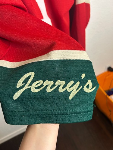 VTG Chicago Showcase #3 Minnesota SP Flo-Knit Red Green Hockey Jersey Mens 2XL - Picture 5 of 6