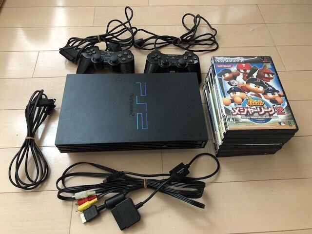 SONY Playstation2(PS2) Console+2Controller+cable+8software SONY Playstation2(PS2) Console+2Controller+cable+8software