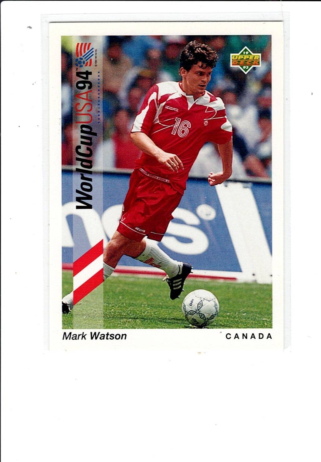 1993 Upper Deck World Cup 94 Preview Mark Watson - Canada