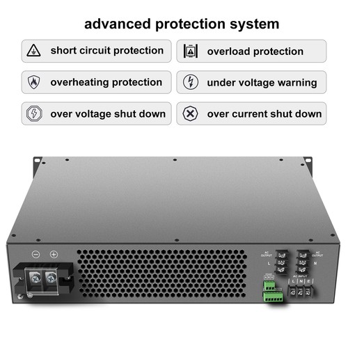 SWIPOWER 19 Inch Rack Mount Inverter 48V To 120V 1000/2000/3000/4000VA Solar - 第 4/10 張圖片
