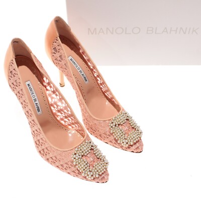 Manolo Blahnik NWB Pumps Heels Size US In Nude