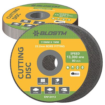 BLOSTM 10 x Metall Trennscheiben 115 mm - 1 mm ultradünn präzise für Winkelschleifer
