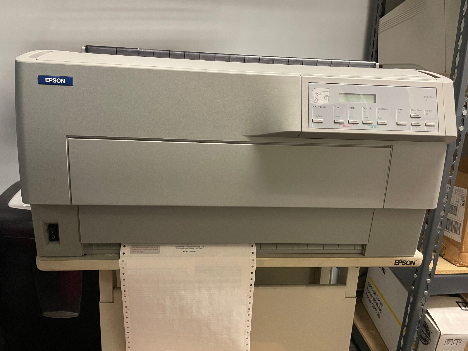 Epson Dfx9000 Workgroup Dot Matrix Printer Working Condition