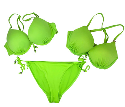 BOUX AVENUE BIKINI SET PUSH UP BH EXTREME WATTIERUNG TRIPLE BOOST SEXY 34C GRÖSSE 12