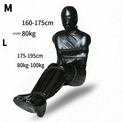 Full Body Bondage Zip Mummy Sack Sleeping Bag Costume Slave Restraint