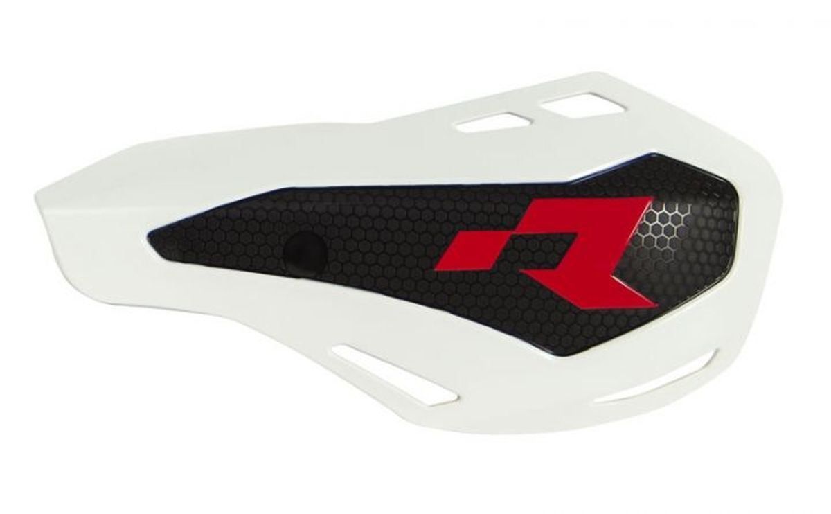 Handguards HP1 white moto enduristes avec cache maitre-cylindre Braktec