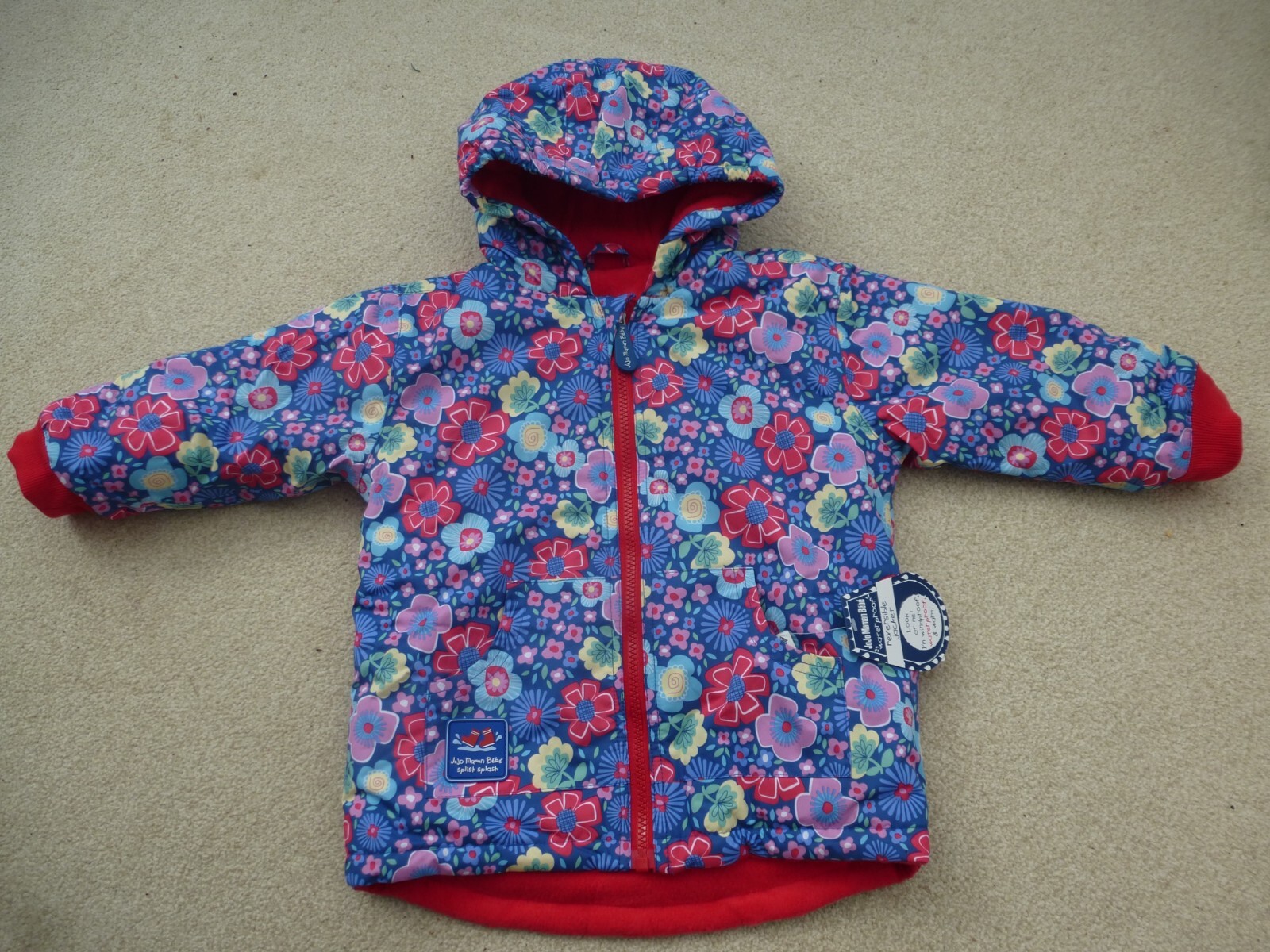 JojO Maman Bebe COAT 12-18m NEW 😊2-in-1 SPRING Fleece Lined RAIN JACKET ☔RRP£49 image 8