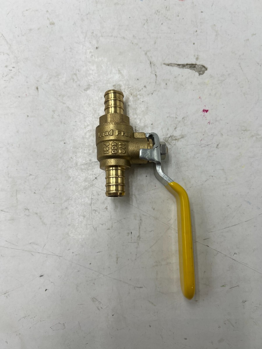 IGC 157/NSF 61 PEX Ball Valve, Brass 400 psi, 1/2