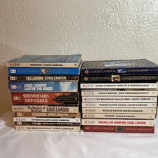 lot of 20 louis lamour paperback books lot # 6 see pics