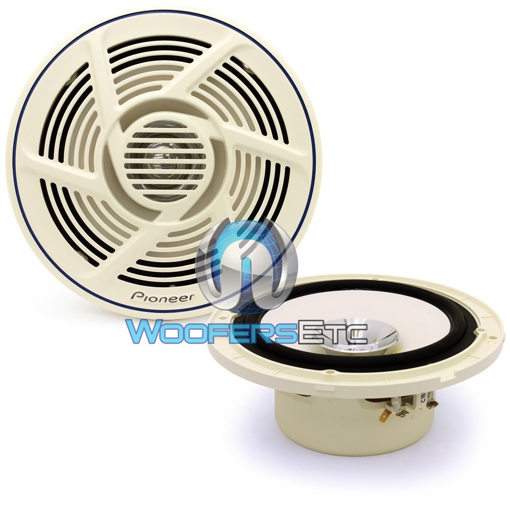 PIONEER TS-MR1600 WHITE 100W MARINE AUDIO BOAT DUAL CONE 1/2