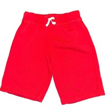 Hanna Andersson 150 (12) Bright Basics Red  French Terry Sweat Shorts