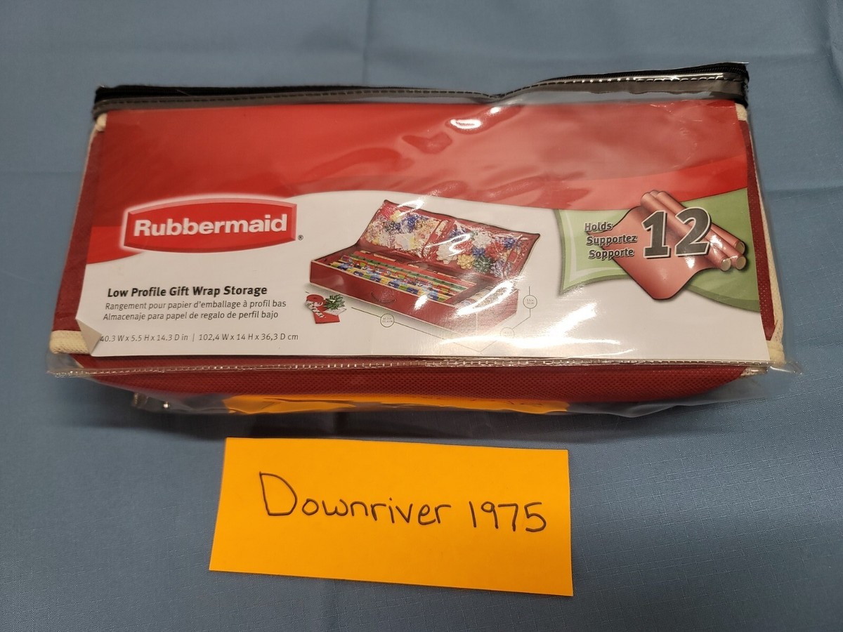 Rubbermaid Low Profile Gift Wrapping Paper Accessories Storage Organizer  NEW