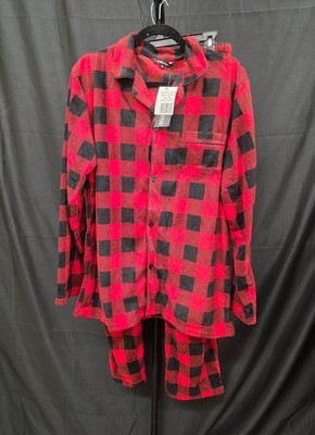 #followme Men s Flannel Pajama Coat Set M