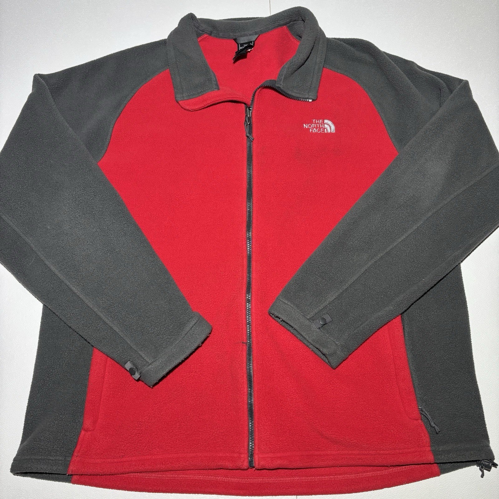Mens The NORTH FACE Red Khumbu Polartec Fleece Full Zip Jacket Sweater XXL