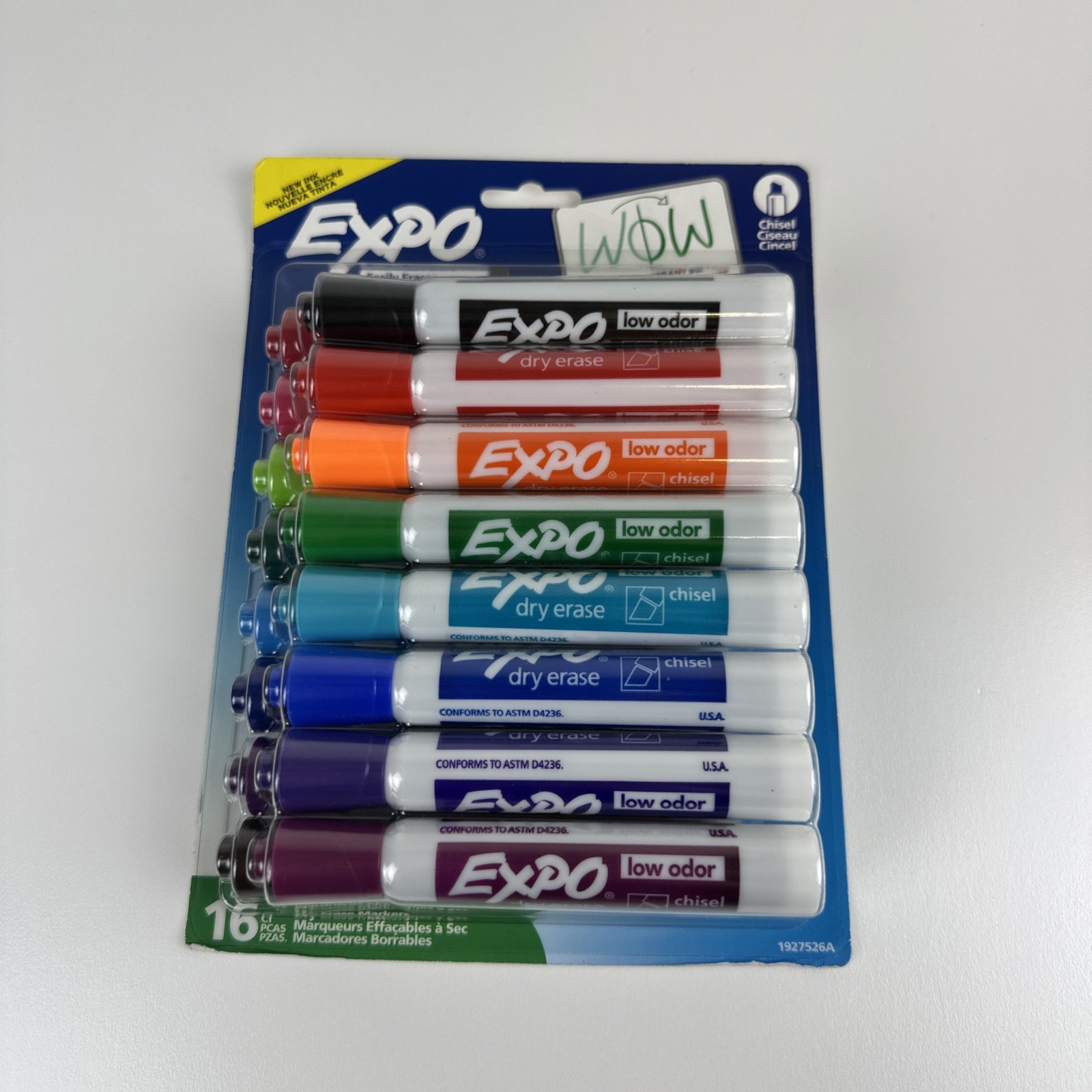 Chisel Tip 16 Count Vibrant Assorted Dry Erase