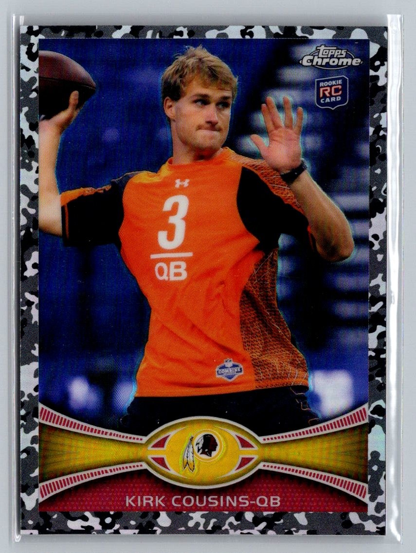 2012 Topps Chrome #146 Kirk Cousins Camo Refractors #074/499