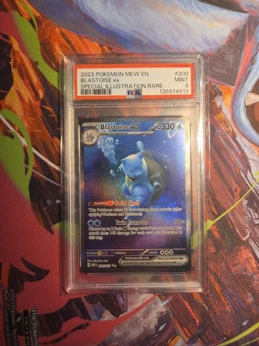 Blastoise ex 200/165 PSA 9 Special Illustration Pokemon 151 SV ENGLISH MINT WOW